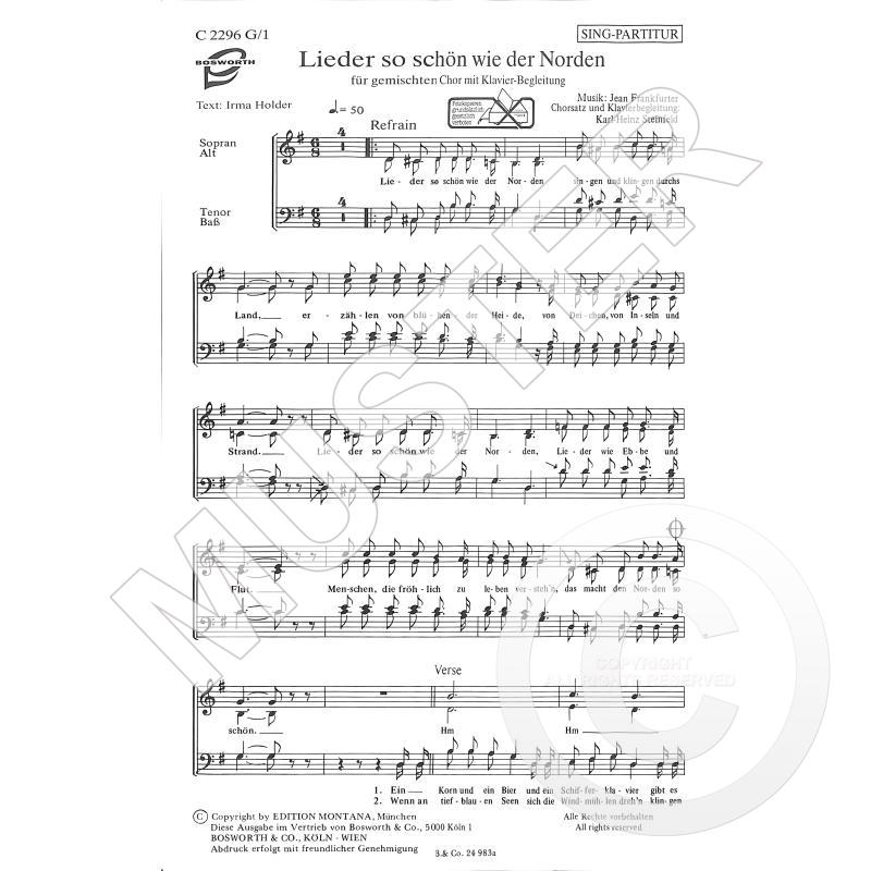 Titelbild für BOE -C2296G - LIEDER SO SCHOEN WIE DER NORDEN