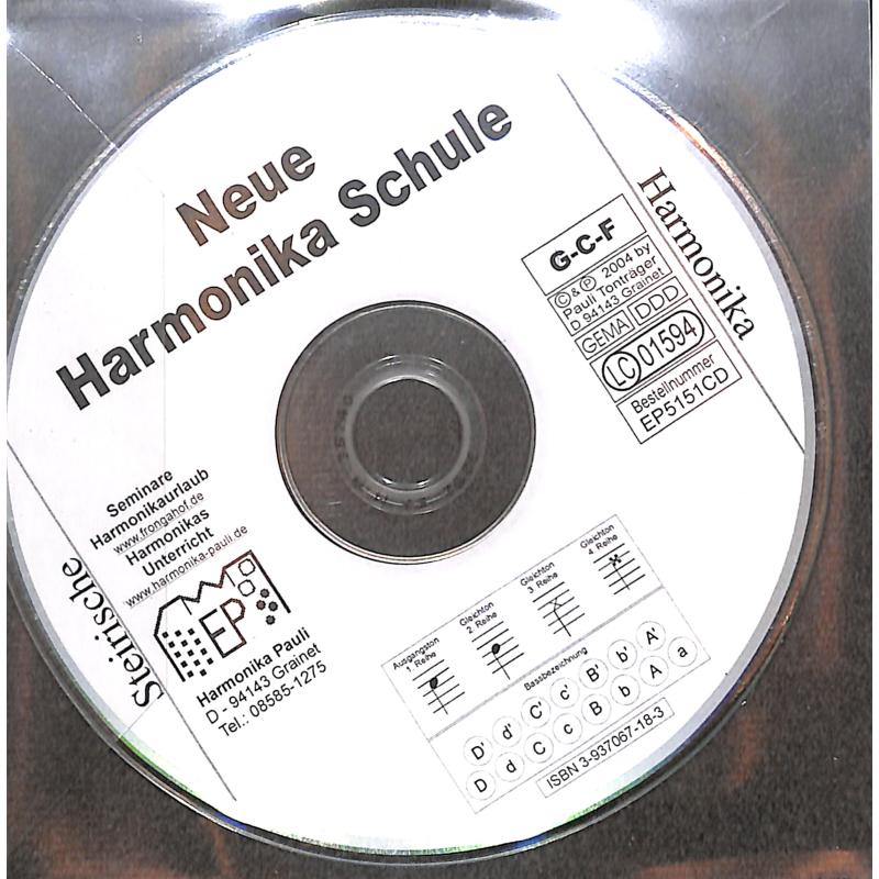 Titelbild für PAULI 5151-CD - NEUE HARMONIKA SCHULE IN GRIFFSCHRIFT