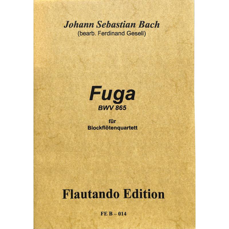 Titelbild für FE -B014 - FUGE BWV 865