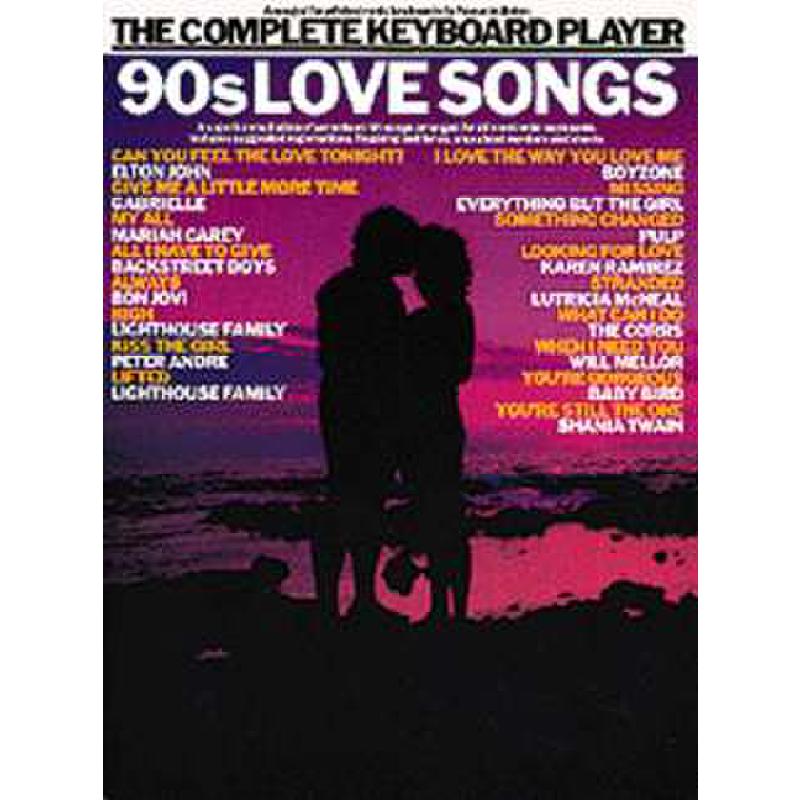 Titelbild für MSAM 952655 - THE COMPLETE KEYBOARD PLAYER - 90'S LOVE SONGS
