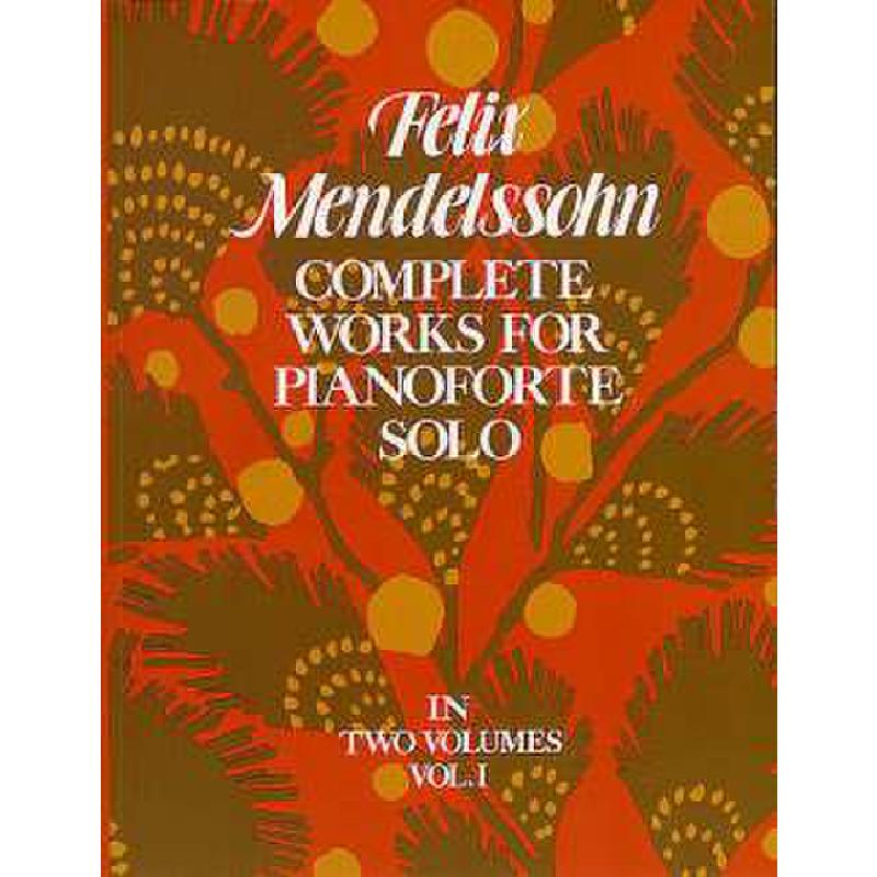 Titelbild für MSDP 10208 - Complete works for pianoforte solo 1