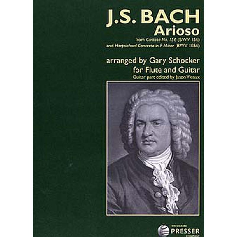 Titelbild für PRESSER 114-41364 - ARIOSO AUS KANTATE BWV 156
