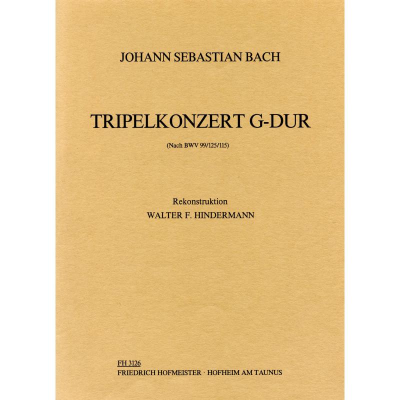 Titelbild für FH 3126 - KONZERT G-DUR NACH BWV 99/125/115