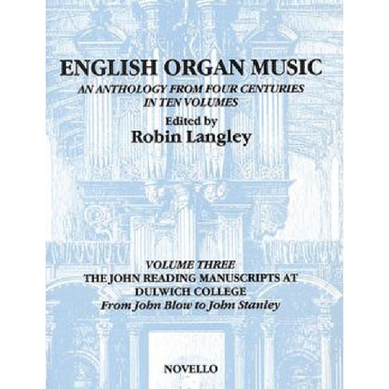 Titelbild für MSNOV 10193 - ENGLISH ORGAN MUSIC 3