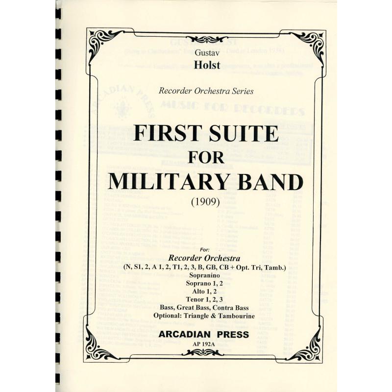 Titelbild für Arcadian 192a - FIRST SUITE FOR MILITARY BAND