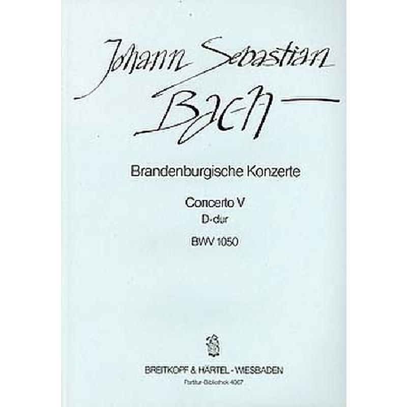 Titelbild für EBPB 4067 - BRANDENBURGISCHES KONZERT 5 D-DUR BWV 1050