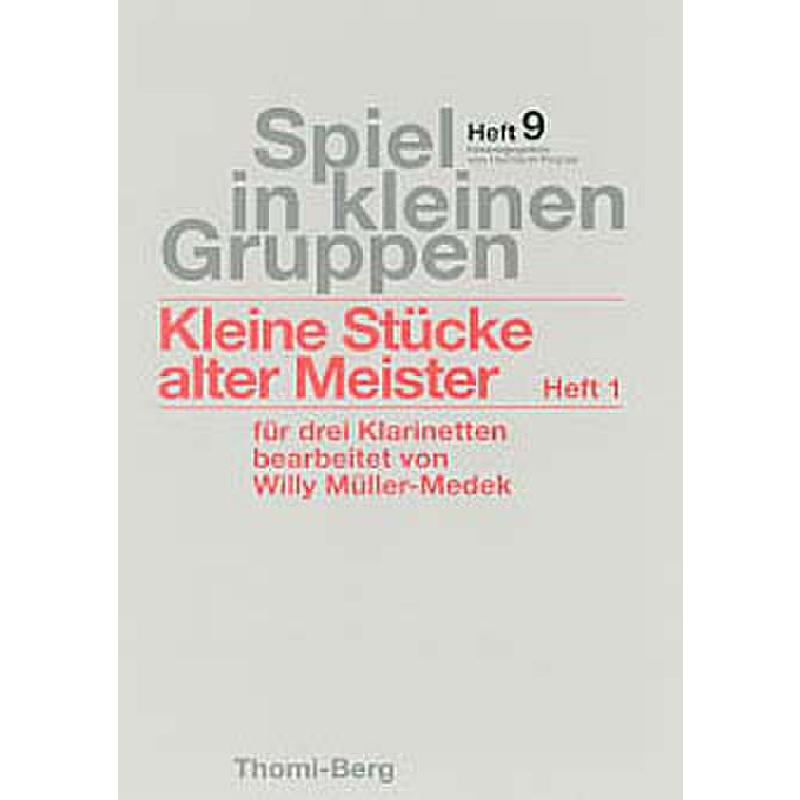 Titelbild für SKG 9 - KLEINE STUECKE ALTER MEISTER 1