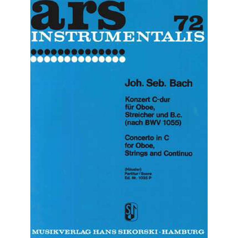Titelbild für SIK 1035-P - KONZERT C-DUR BWV 1055 - OB STR