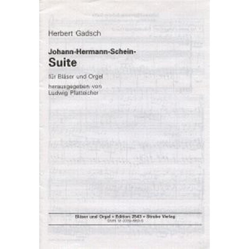 Titelbild für VS 2543 - JOHANN HERMANN SCHEIN SUITE