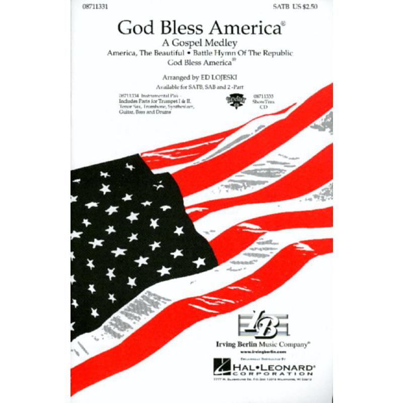 Titelbild für HL 8711331 - GOD BLESS AMERICA - A GOSPEL MEDLEY