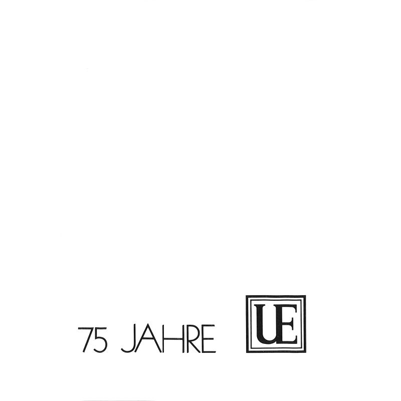 Titelbild für UE 26275 - 75 JAHRE UE (UNIVERSAL EDITION)