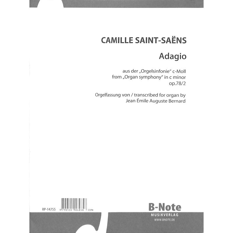 Titelbild für BNOTE -BN14755 - Adagio (Sinfonie c-moll op 78)