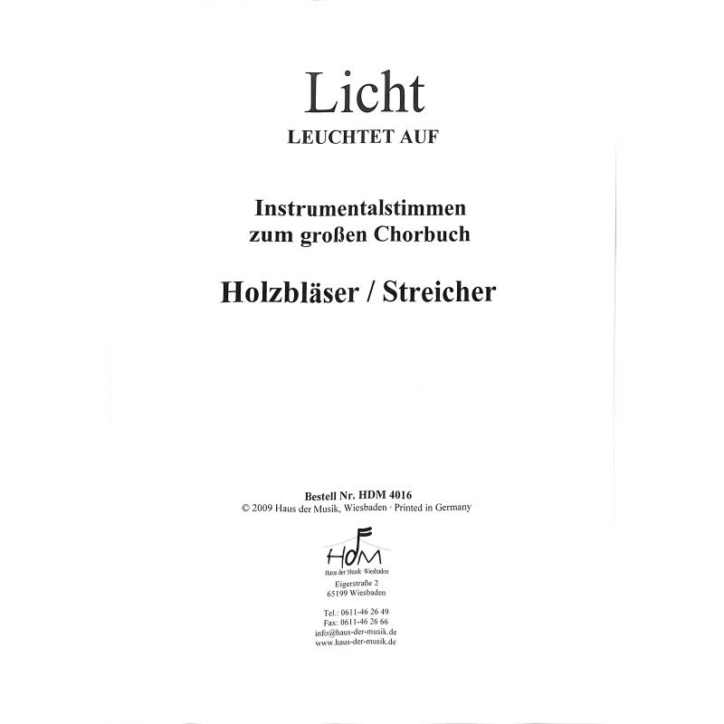 Titelbild für HDM 4016 - LICHT LEUCHTET AUF