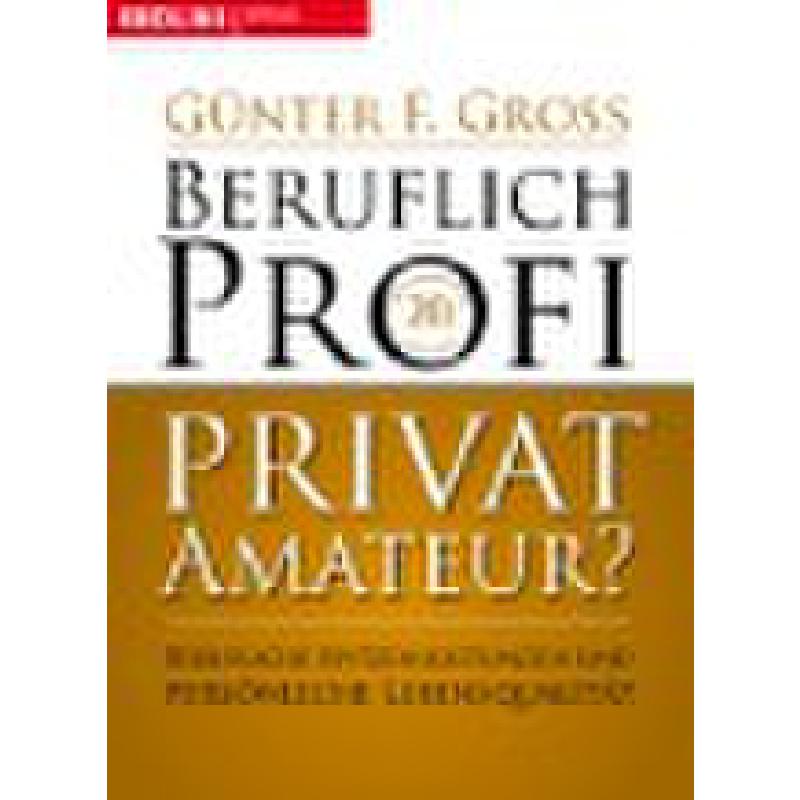 Titelbild für ISBN 3-478-31054-7 - BERUFLICH PROFI PRIVAT AMATEUR
