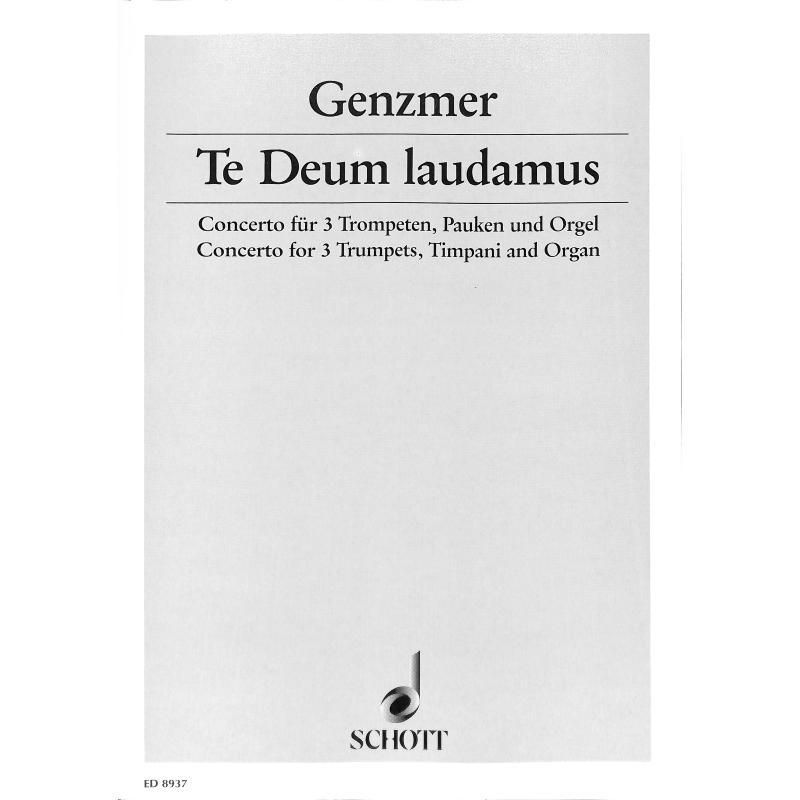 Titelbild für ED 8937 - TE DEUM LAUDAMUS - CONCERTO