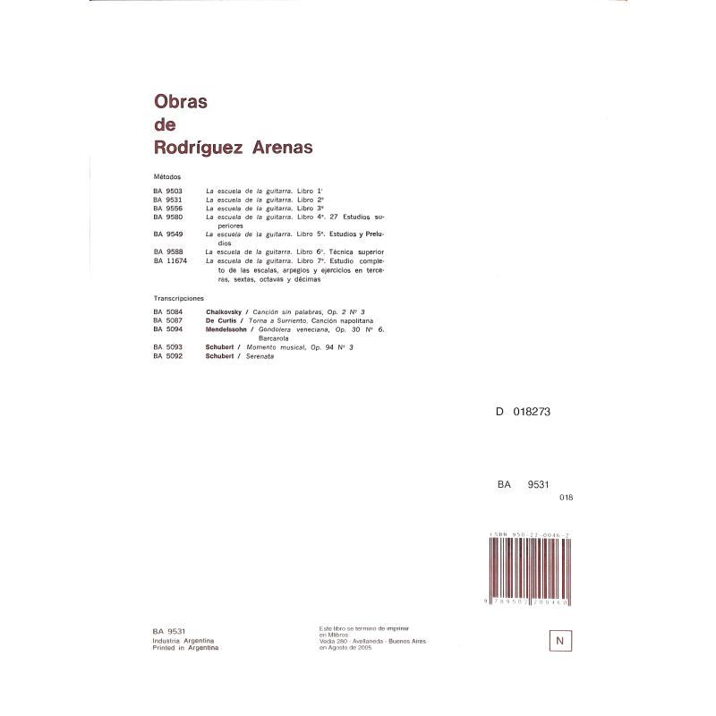 Notenbild für ERBA 9531 - GITARRENSCHULE 2