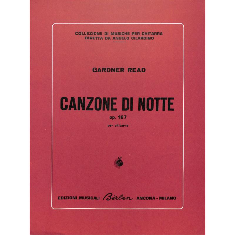 Titelbild für BE 1632 - CANZONE DI NOTTE OP 127