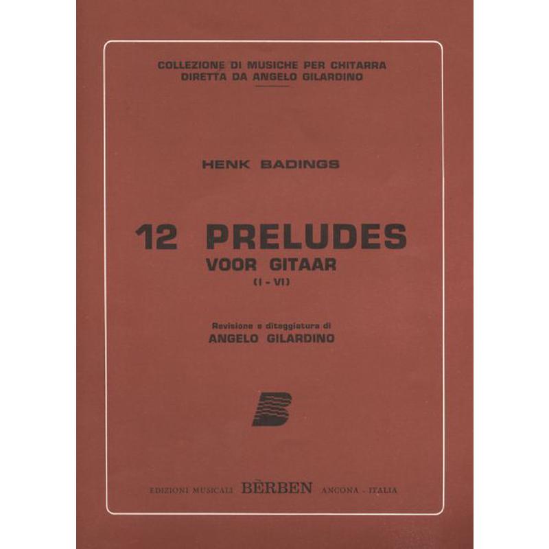 Titelbild für BE 1641 - 12 PRELUDES VOL 1