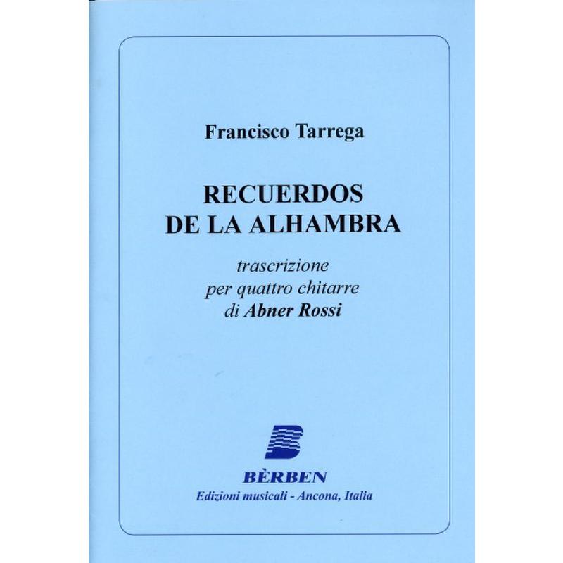 Titelbild für BE 1809 - RECUERDOS DE LA ALHAMBRA