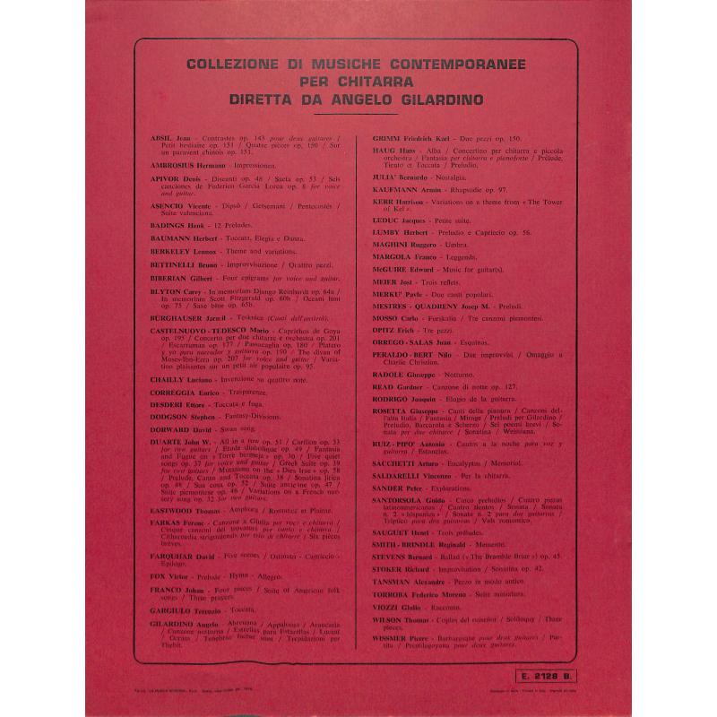 Notenbild für BE 2128 - 3 CANZONI PIEMONTESI