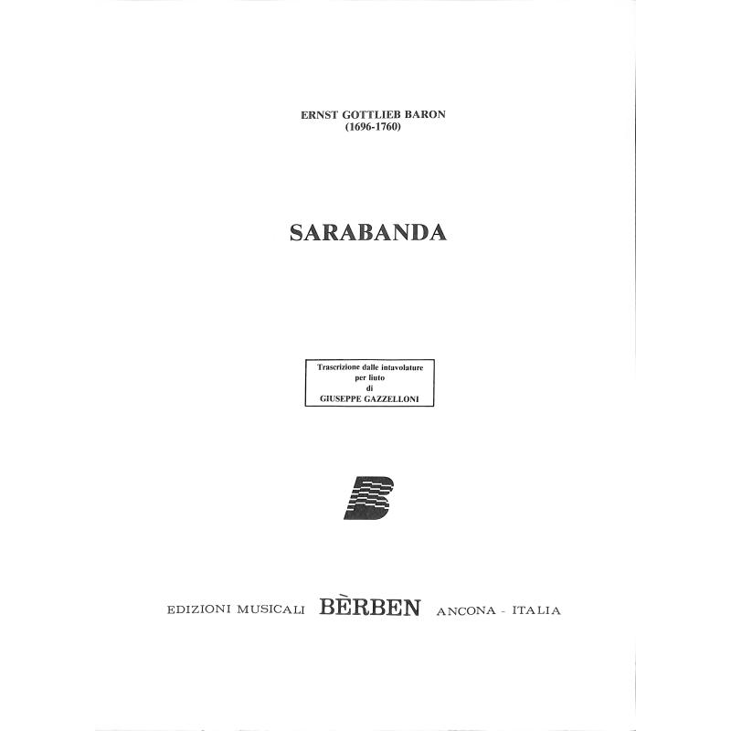 Titelbild für BE 2309 - SARABANDA