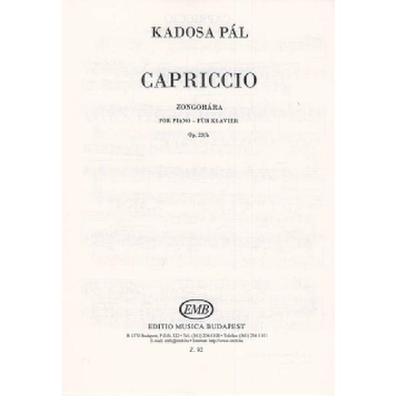 Titelbild für EMB 92 - CAPRICCIO OP 23H