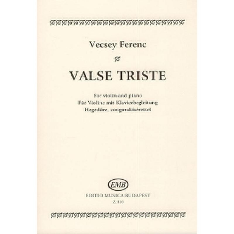Titelbild für EMB 810 - VALSE TRISTE