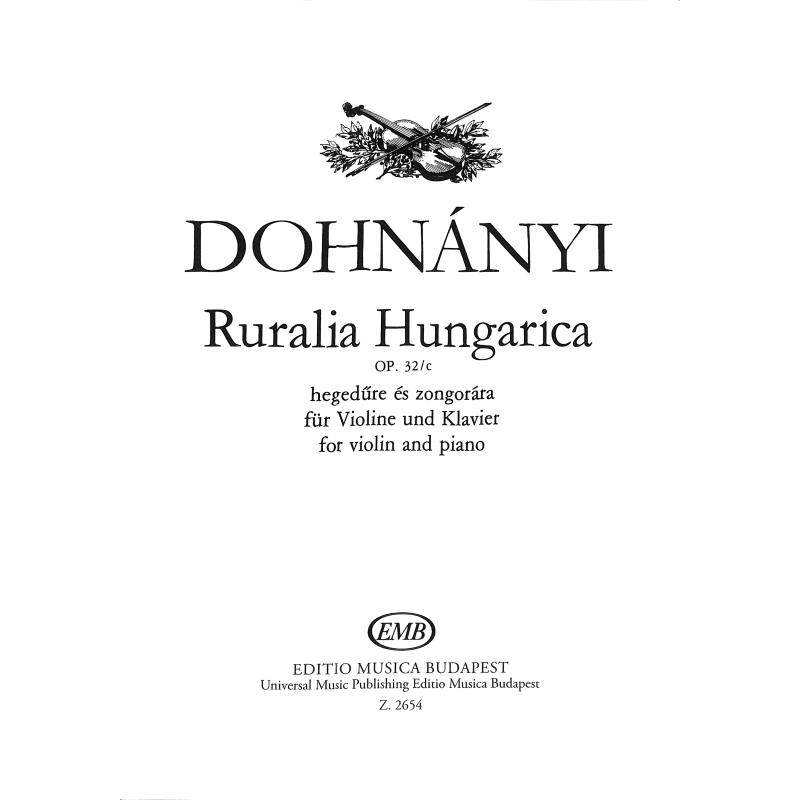 Titelbild für EMB 2654 - RURALIA HUNGARICA OP 32 C
