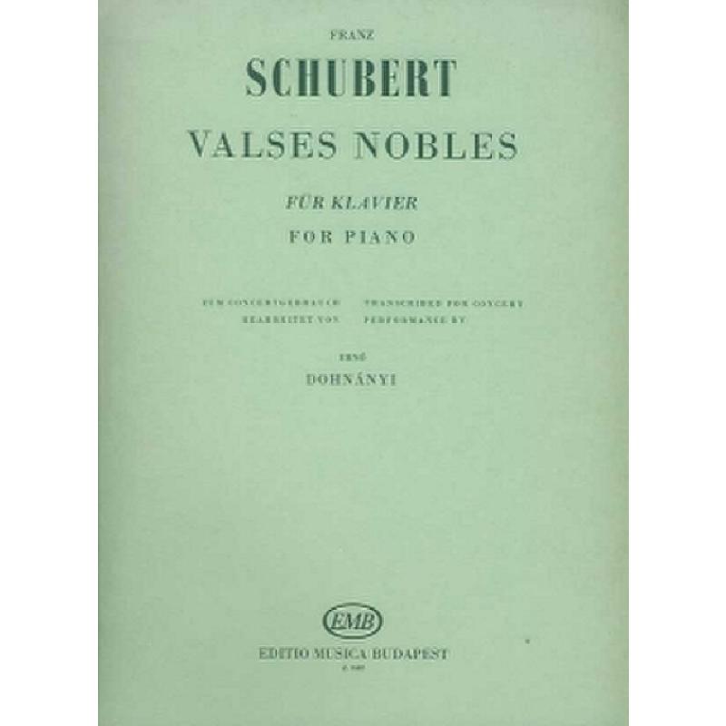 Titelbild für EMB 3582 - VALSES NOBLES (WALZER)