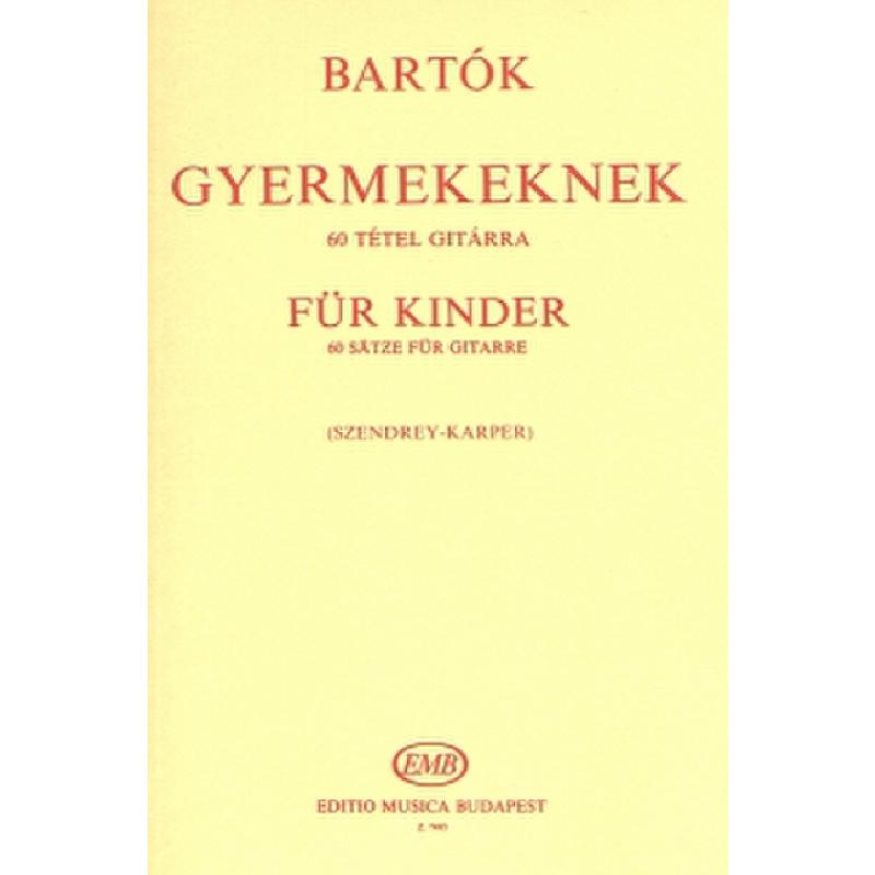 Titelbild für EMB 7495 - FUER KINDER (60 SAETZE)