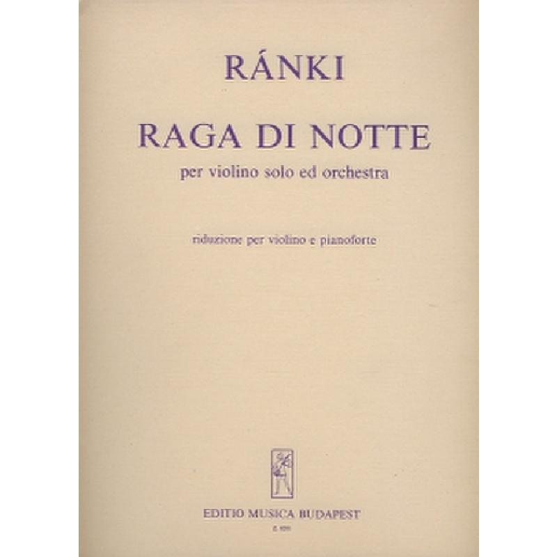 Titelbild für EMB 8201 - RAGA DI NOTTE  VL + ORCH