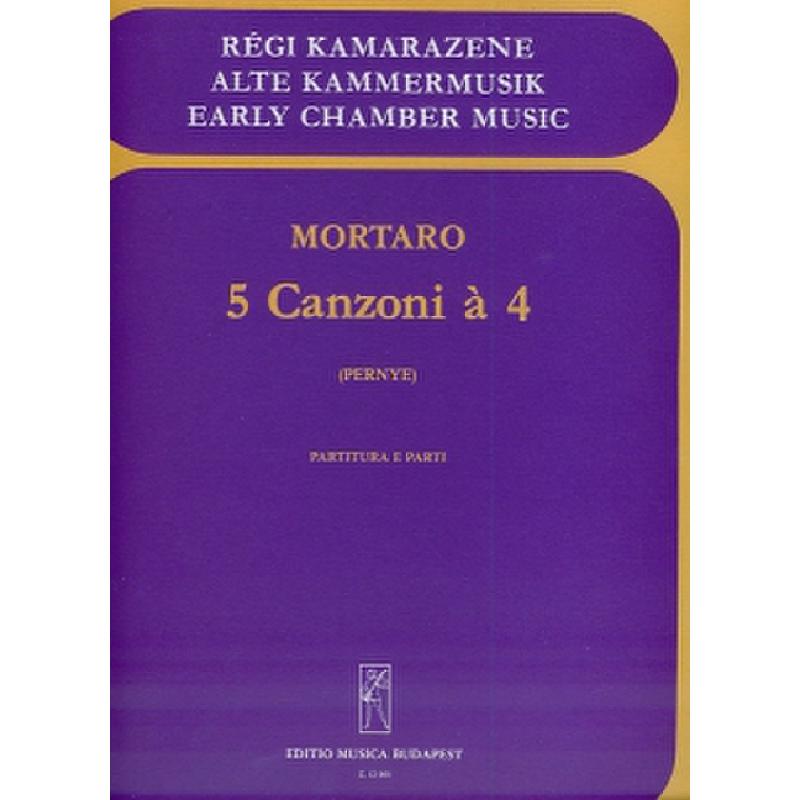 Titelbild für EMB 12003 - 5 CANZONI A 4