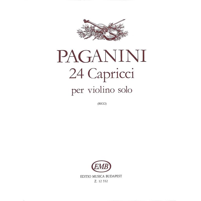 Titelbild für EMB 12552 - 24 CAPRICCI OP 1