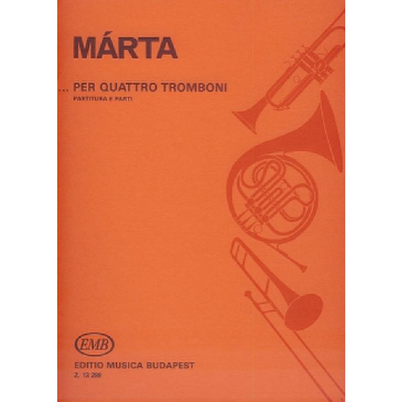 Titelbild für EMB 13299 - PER QUATTRO TROMBONI