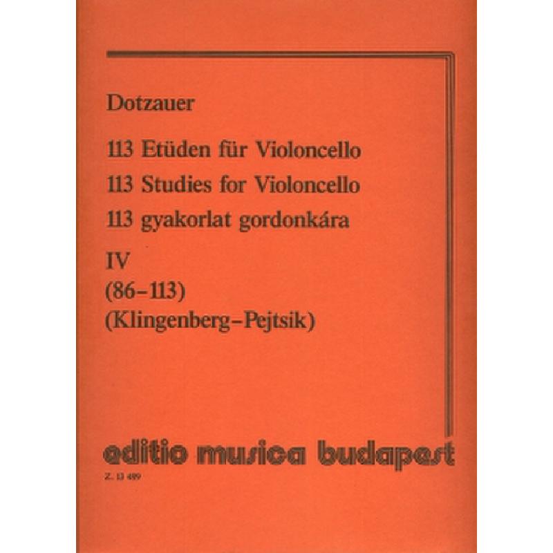 Titelbild für EMB 13489 - 113 ETUEDEN 4