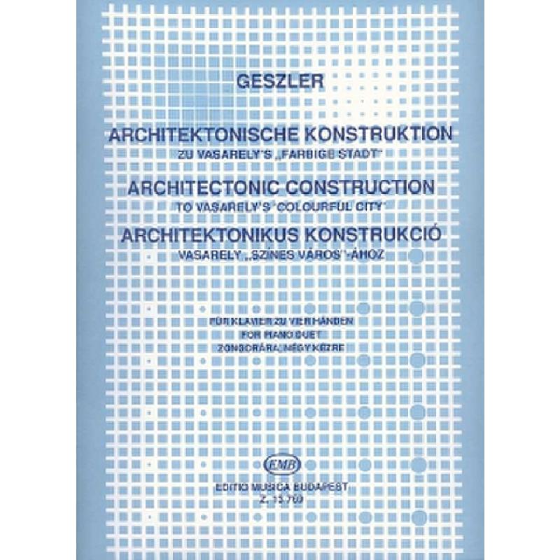 Titelbild für EMB 13769 - ARCHITEKTONISCHE KONSTRUKTION  (VASARELY FARBIGE STADT)