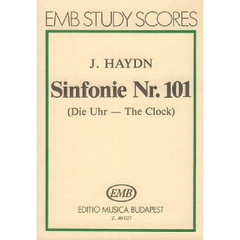 Titelbild für EMB 40027 - SINFONIE 101 D-DUR HOB 1/101 (DIE UHR)