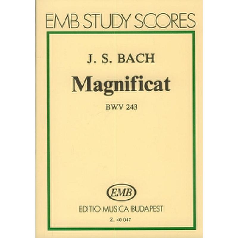 Titelbild für EMB 40047 - MAGNIFICAT D-DUR BWV 243