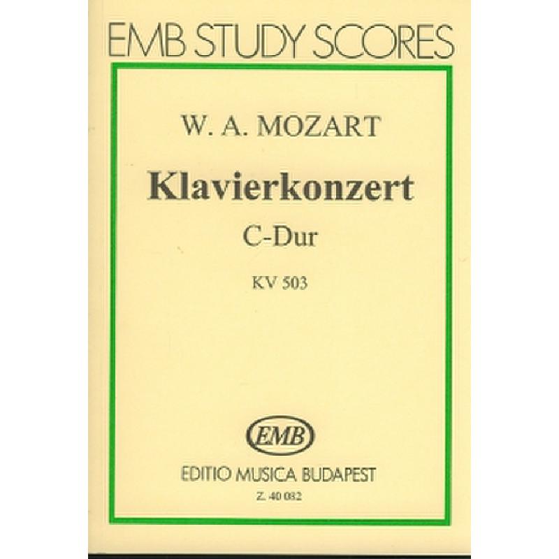 Titelbild für EMB 40082 - KONZERT 25 C-DUR KV 503