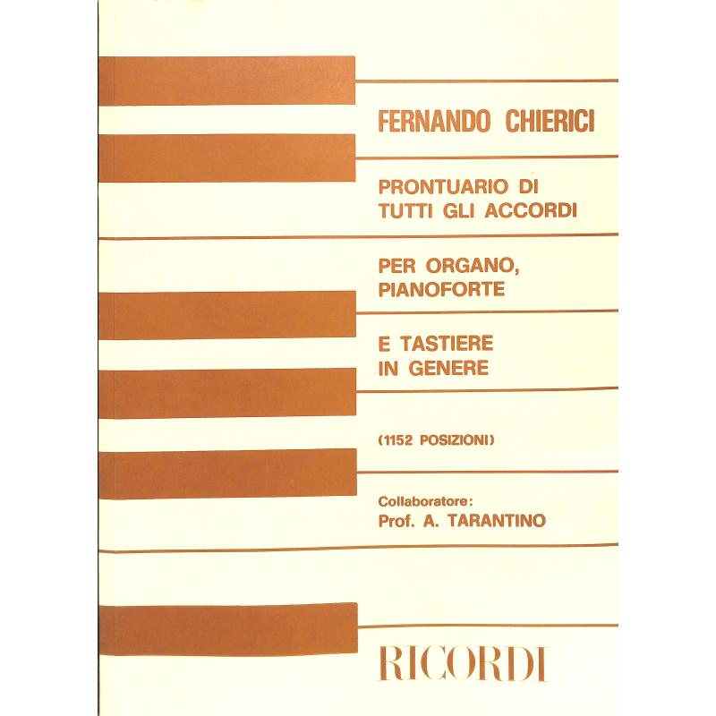 Titelbild für NR 131901 - PRONTUARIO DI TUTTI GLI ACCORDI