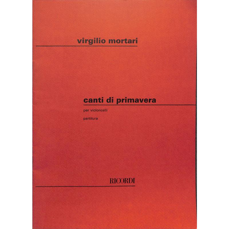 Titelbild für NR 134759 - CANTI DI PRIMAVERA PER VIOLONCELLI