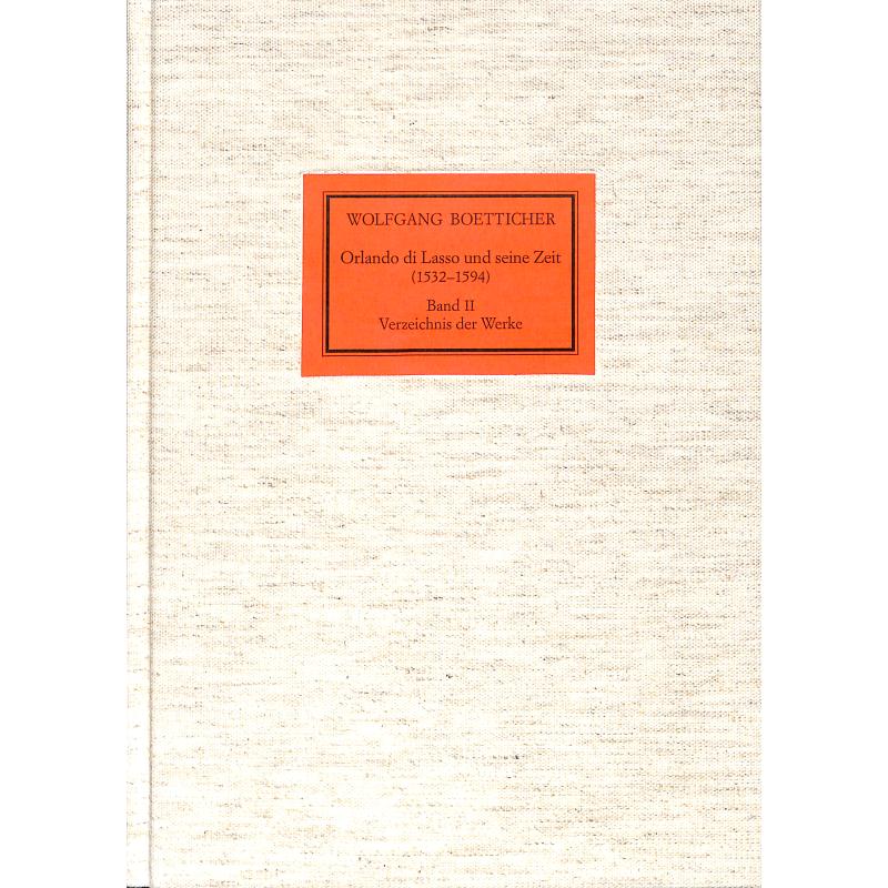 Titelbild für NB 0721 - ORLANDO DI LASSO UND SEINE ZEIT