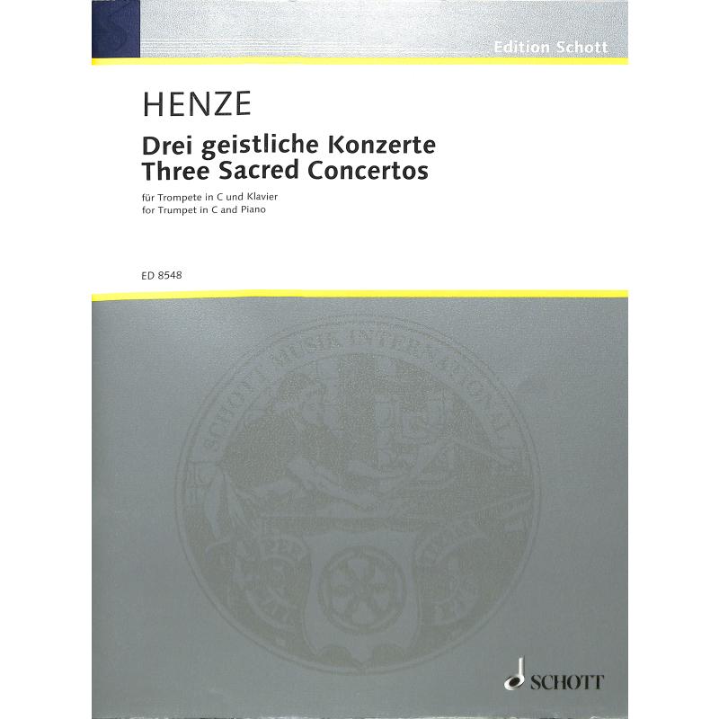 Titelbild für ED 8548 - 3 GEISTLICHE KONZERTE