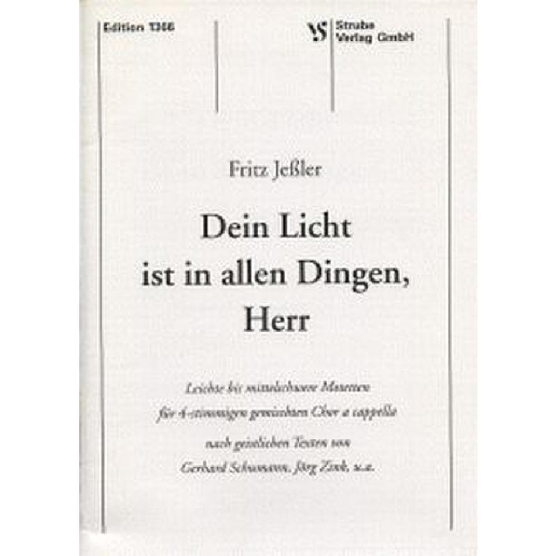 Titelbild für VS 1366 - DEIN LICHT IST IN ALLEN DINGEN HERR