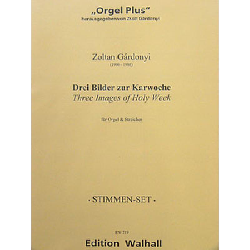 Titelbild für WALHALL 219 - 3 BILDER ZUR KARWOCHE