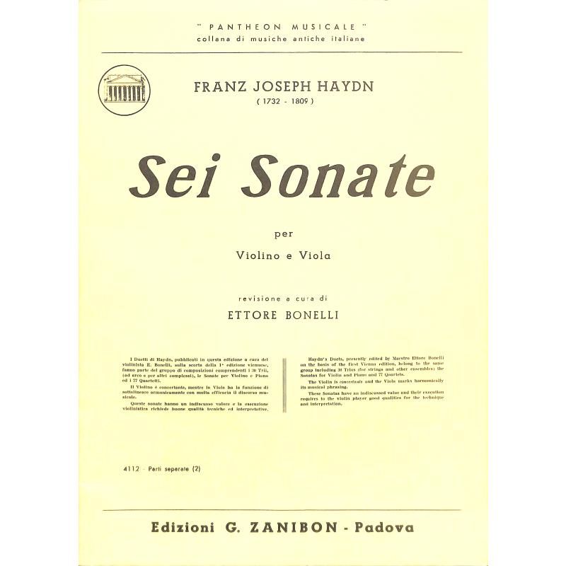 Titelbild für GZ 4112 - 6 Sonaten