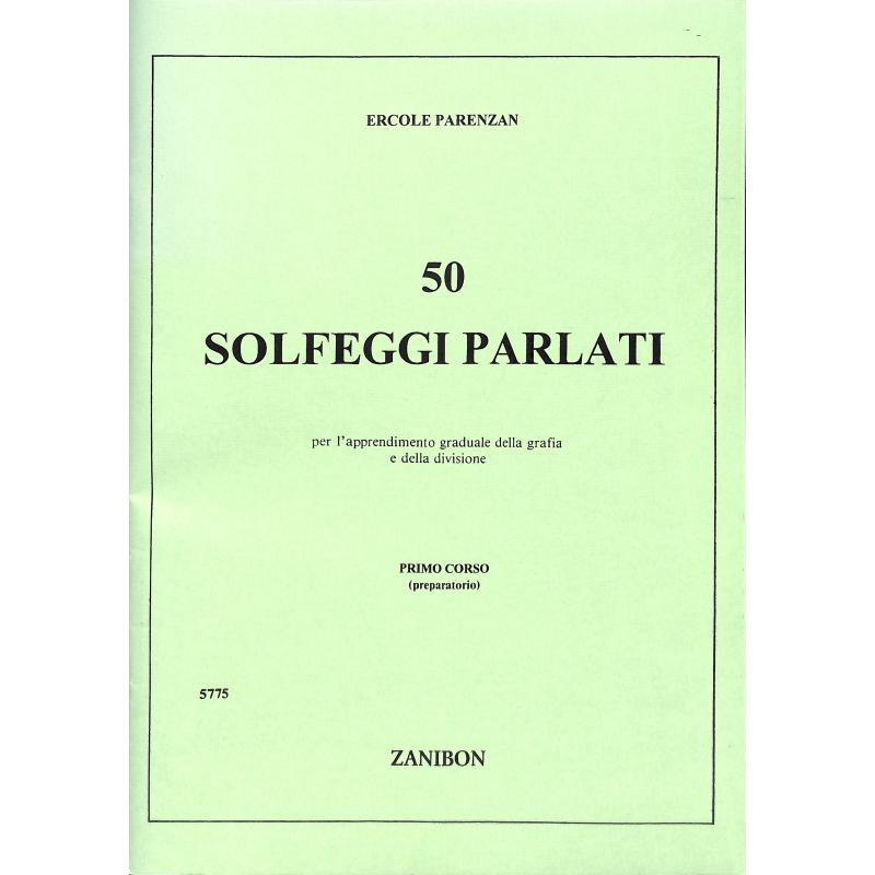 Titelbild für GZ 5775 - 50 Solfeggi parlati 1 corso