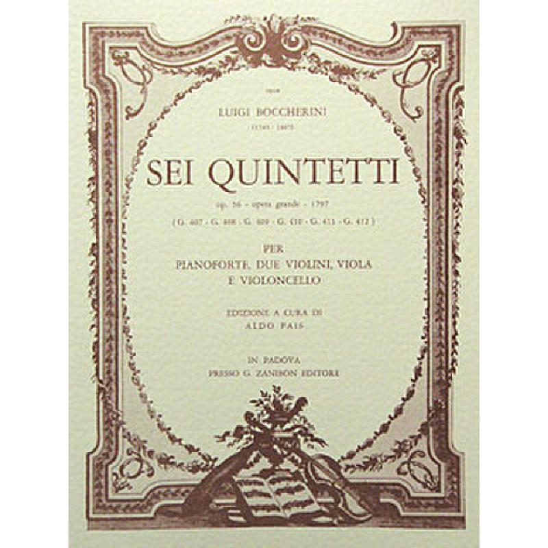 Titelbild für GZ 5868 - 6 Quintetti op 56