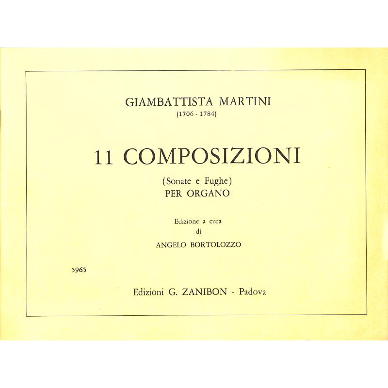 Titelbild für GZ 5965 - Composizioni (Sonate e Fughe)