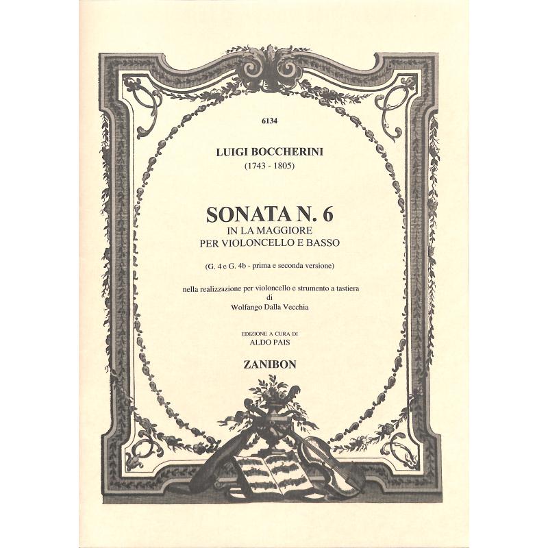 Titelbild für GZ 6134 - Sonate 6 A-Dur